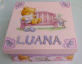 box organizador baby rosa