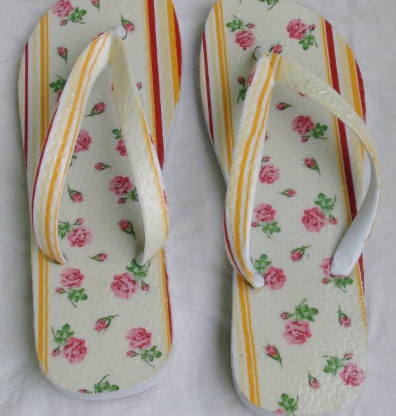 chinelo estampado